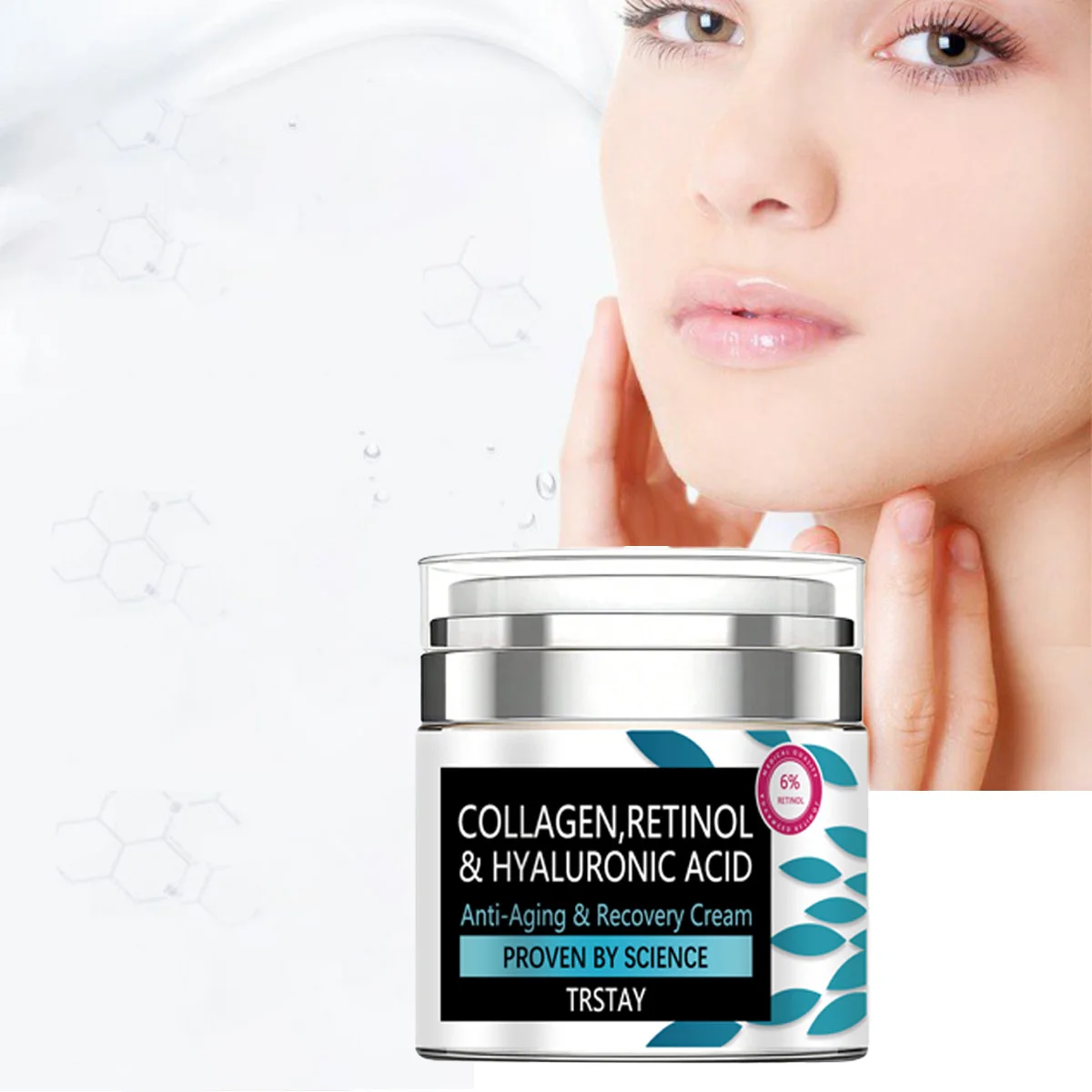 Anti Aging and Recovery Cream, Gentle and Non Irritating, Smoothing Wrinkles, Fading Fine Lines, Making the Skin Soft and Delica