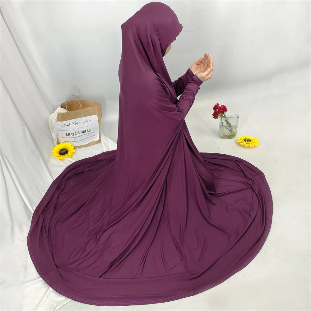 

Eid Prayer Dress For Women Hooded Full Cover Muslim Abaya Jalabiya Ramadan Long Dresses Vestidos Largos Kaftan Arab Long Robe