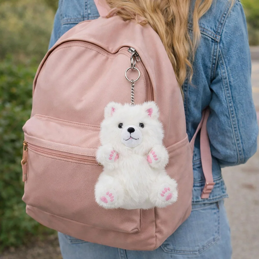 

Креативные розовые лапки Соболя: реалистичные мягкие игрушки-соболя, милые мультяшные модные аксессуары, украшения, подарок на день рождения для девочек