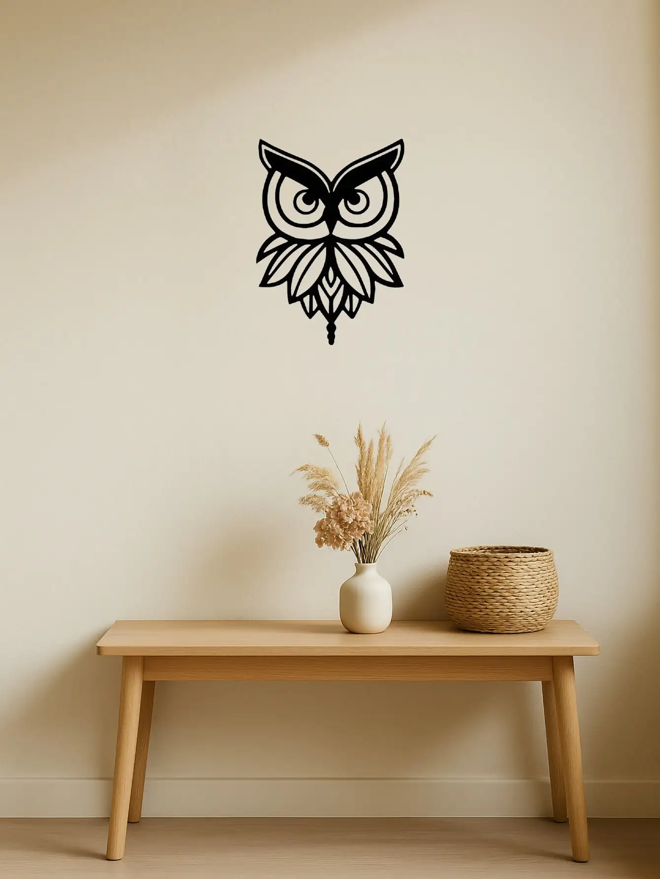 1pc Handmade Forged Iron Owl Metal Wall Art Rustic Bird Sign Indoor Outdoor Home Decor