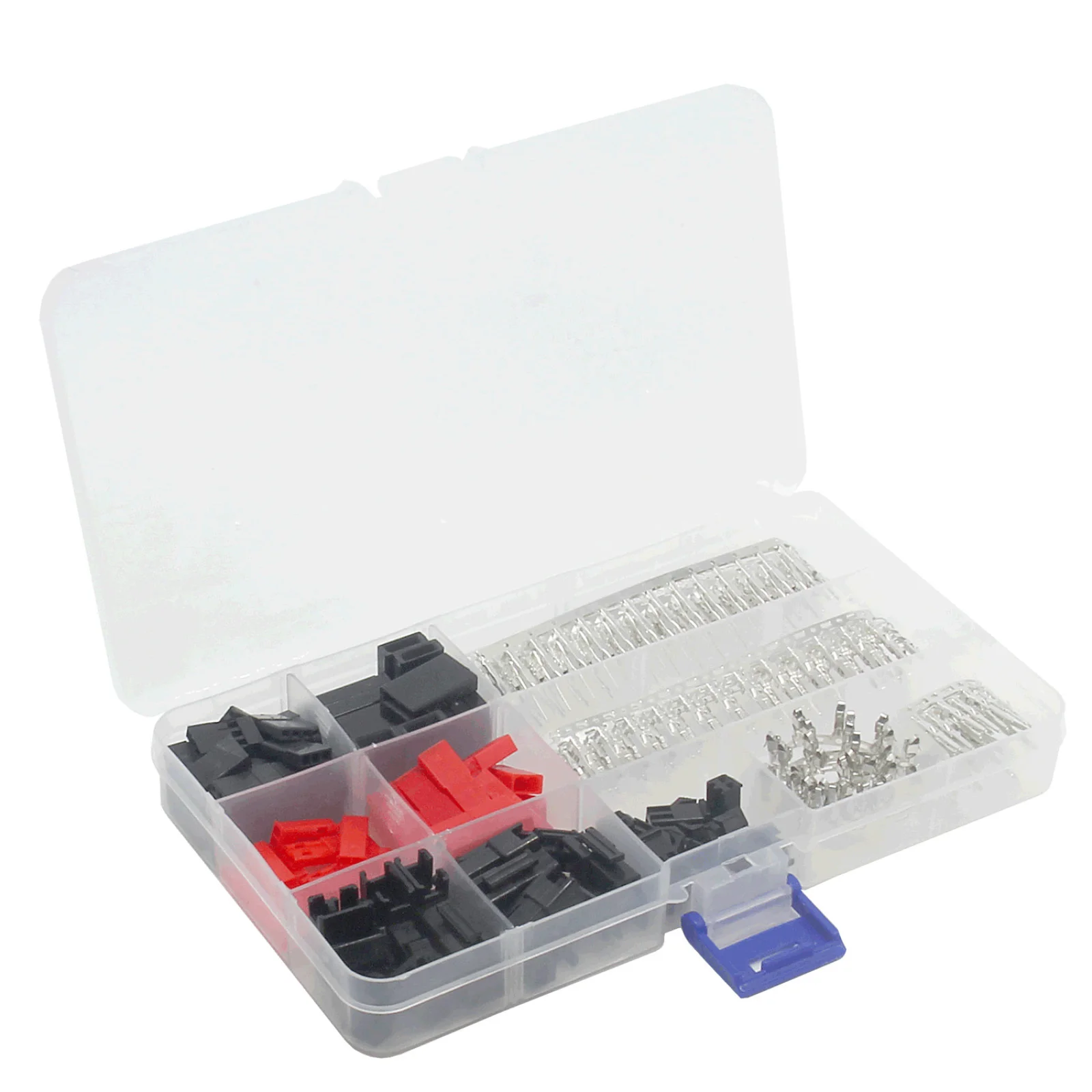 105PCS Servo Plug Connector JR-3P JR JST SM-2P SM-3P Assorted Box Connector Crimp Pin Wire Servo Plug Set For RC Car Boat view 6