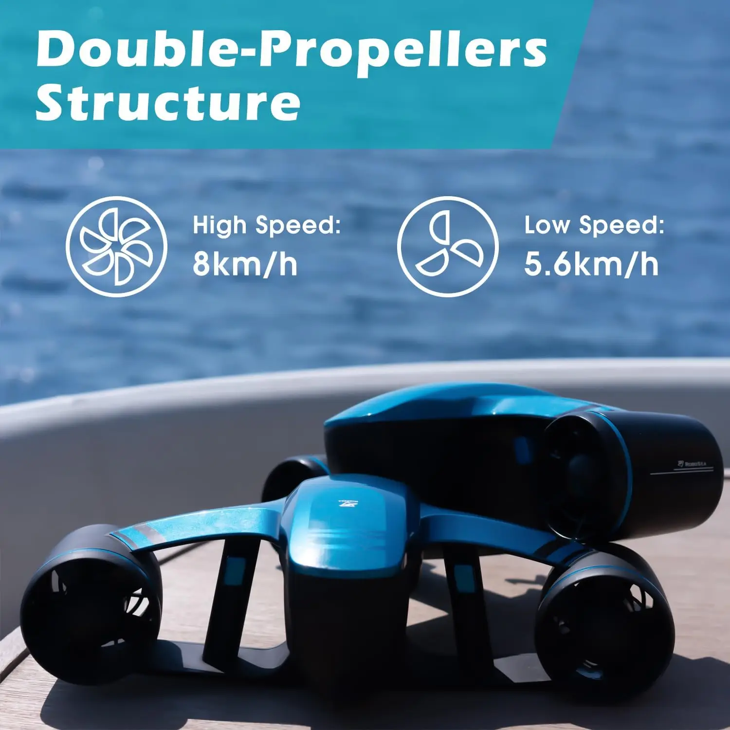 Underwater Scooter Seaflyer Waterproof Swimming Pool Sea Scooter 2 Speed Level for Diving Underwater Sports Snorkeling