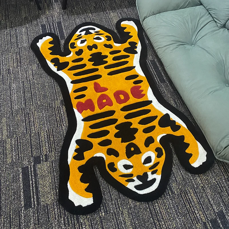 Carpet Tiger Bedroom Living Room Decorative Floor Mat Bedside Personalized Creative Mat