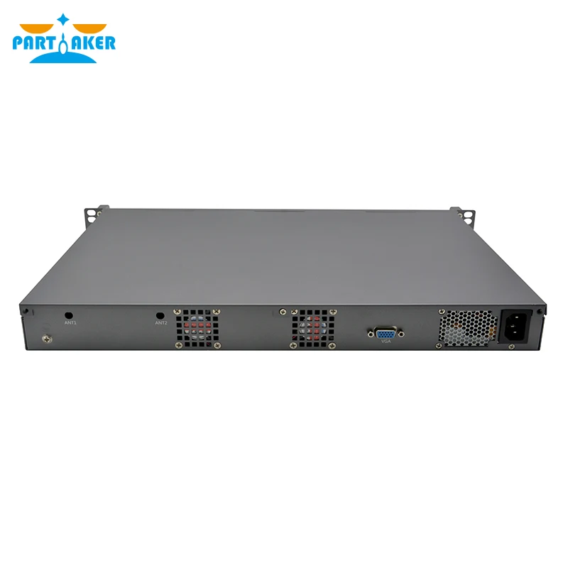 Soporte de Rack 1U 6 * LAN 4 * SFP con Intel Core i3 7100 i5 7500 i7 7700 VPN OPNsense Untangle Firewall Appliance servidores de red