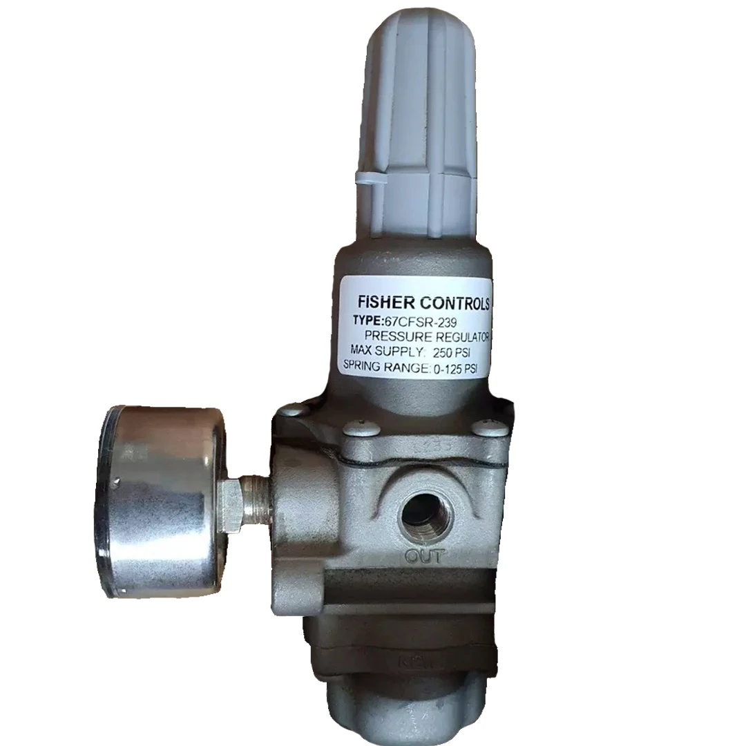 

Fisher 67CFSR-239 Instrument Supply Gas Regulators With Filter and Soft Seat Internal Relief Regulator