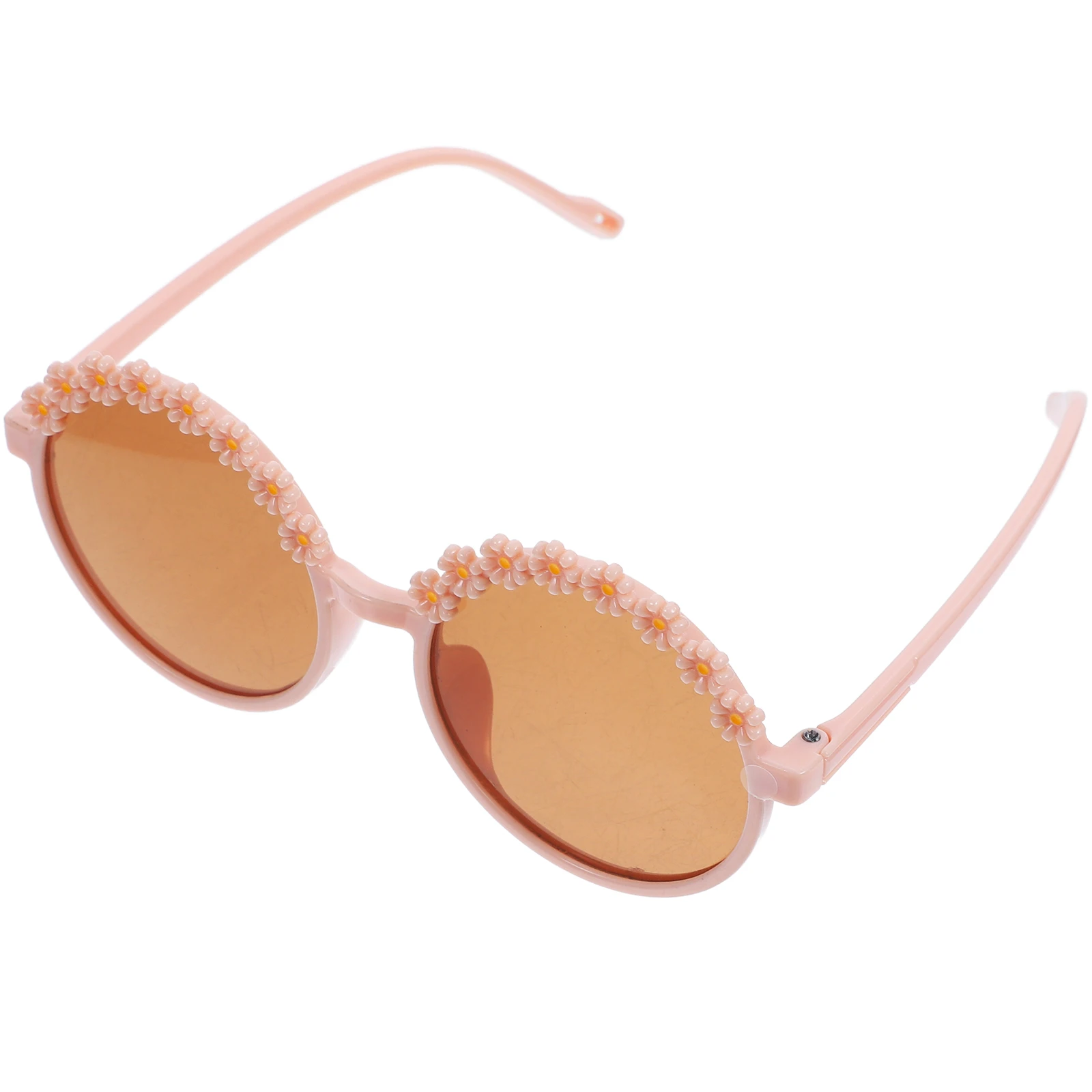 

1 Pair Retro Flower Sunglasses For Kids Lightweight Party Glasses Fun Design Creative Eyeglasses Decorative Sunflower Glasses