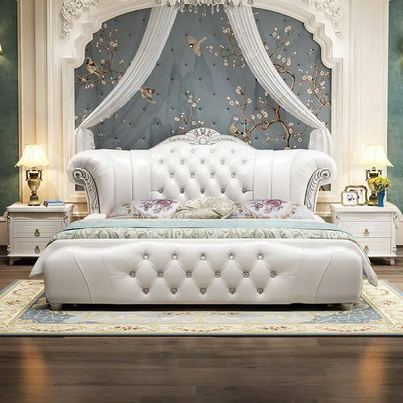European Sheet Double Bed Base Upholstered Headboards Monster Double Bed Bases Single Camas De Dormitorio Furniture