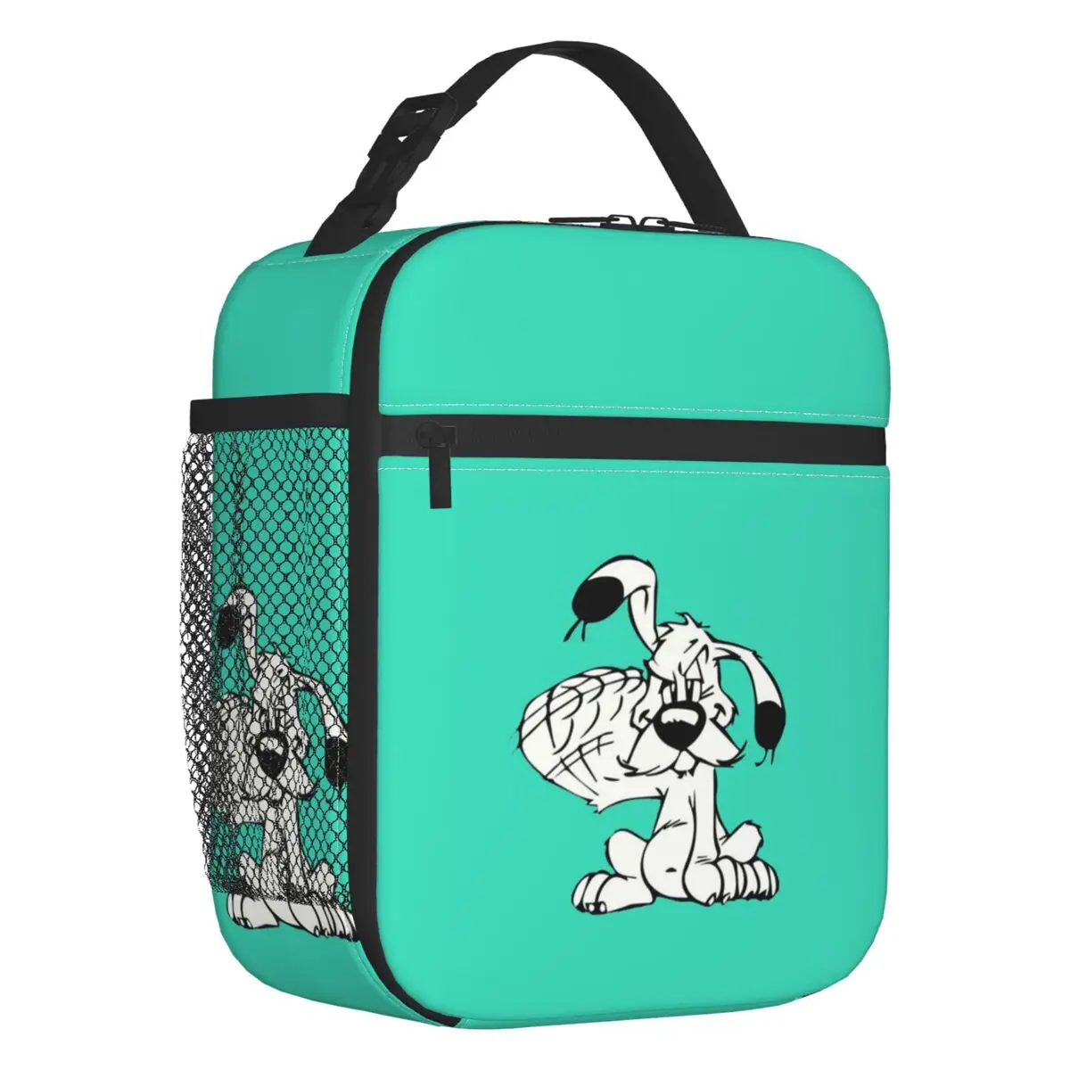 Manga Asterix And Obelix Dogmatix Insulated Lunch Tote Bag Cute Dog Portable Cooler Thermal Bento Box Work School Travel