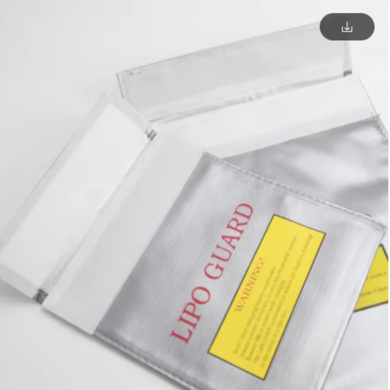 Fireproof And Waterproof High-Quality Rc Lipo Battery Safety Bag Safety Protection Charging Bag 18x23cm 30x23cm Silver