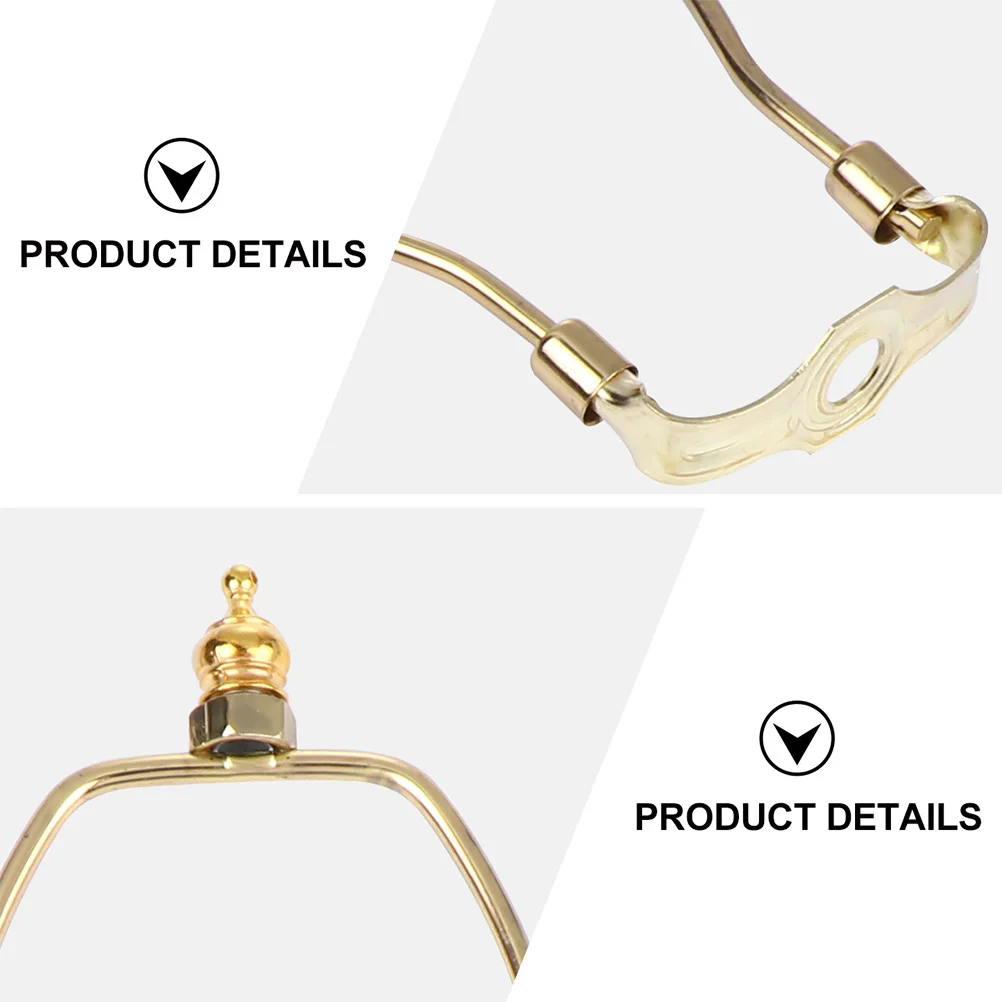 

2pcs Bracket Lamp Harp Holder 6 Lampshade Accessory Inch Chrome Gold Lampshade Frames Lighting Accessories Table Floor