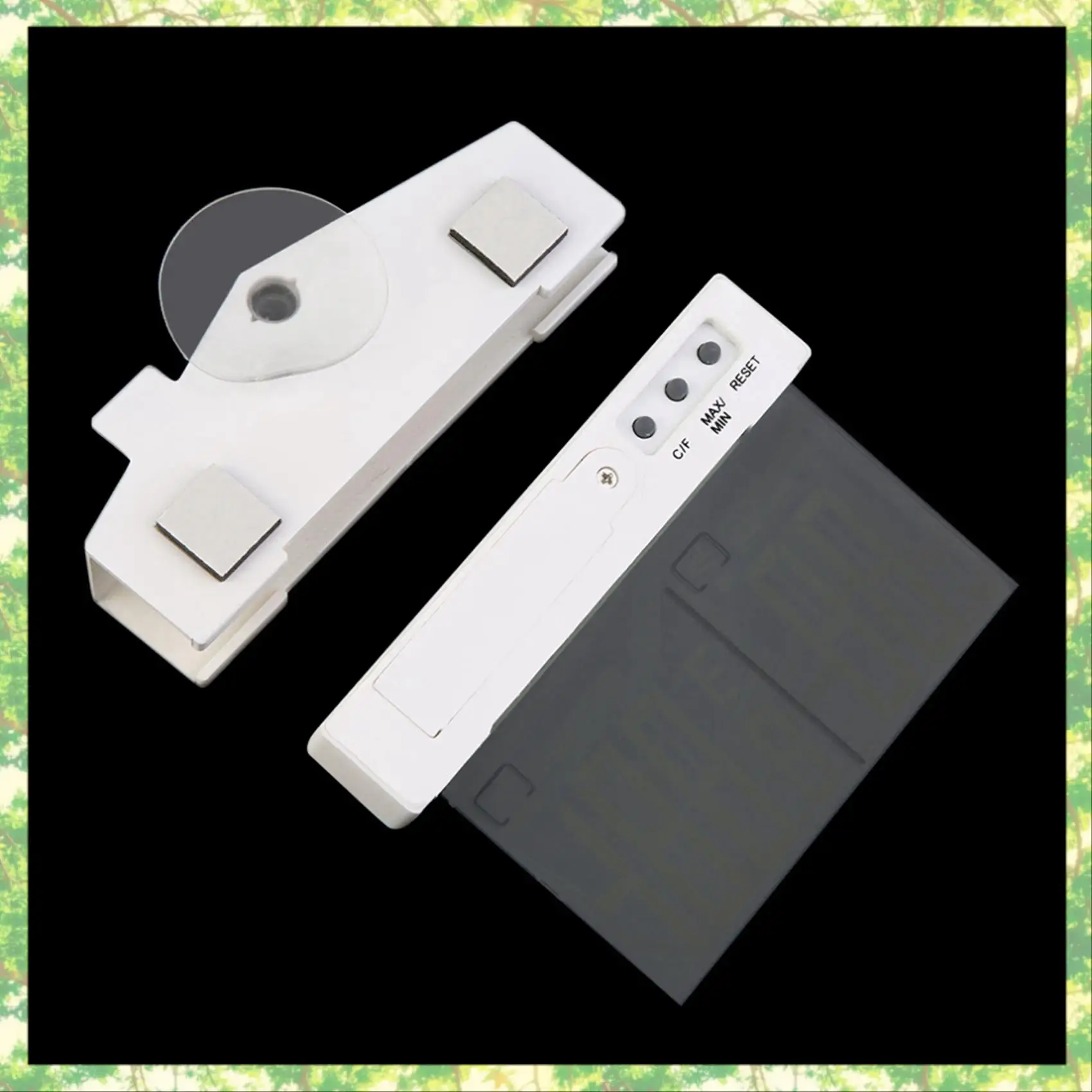 Smart-2X الرقمية شفافة نافذة المنزل عرض ميزان الحرارة الرطوبة داخلي في الهواء الطلق محطة قياس درجة الحرارة والرطوبة