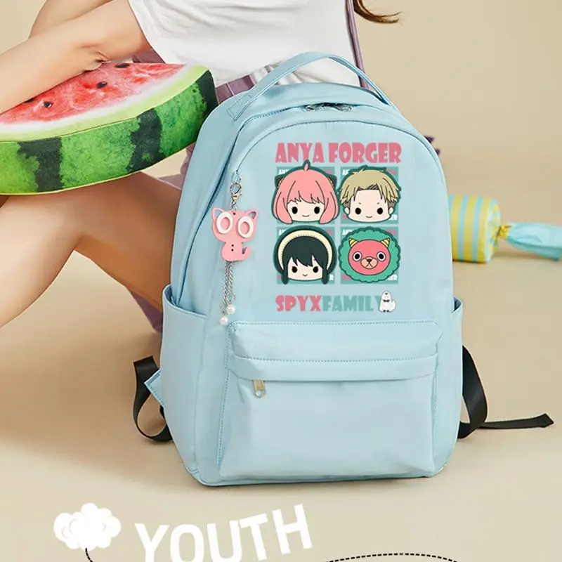 Aniya Spy X Family Merchandise Student Double Shoulder Anime Two-Dimensional Backpack Bag For Women Casual ANI