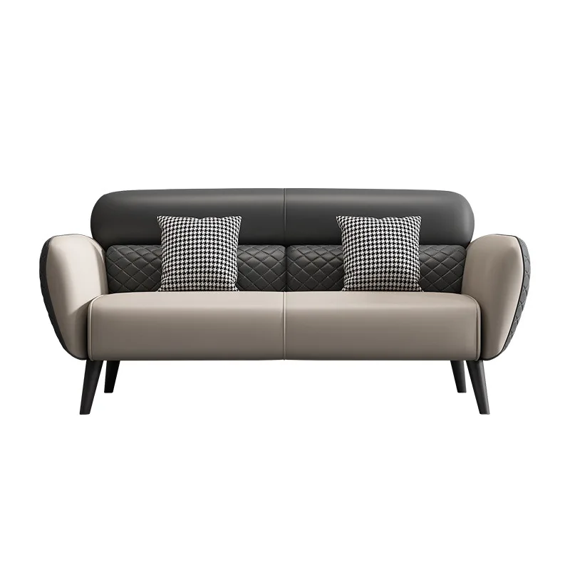 

Office business modern leather sofa, high-end VIP meeting room sofa