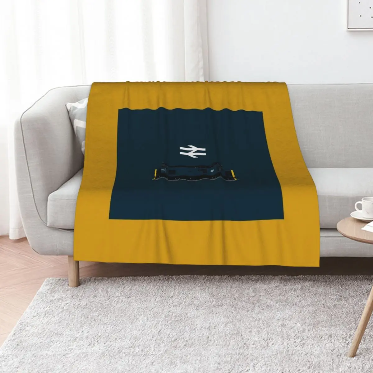 BR BLUE CLASS 37 LOCOMOTIVE Throw Blanket Warm Throw Blanket Gift for Anniversary