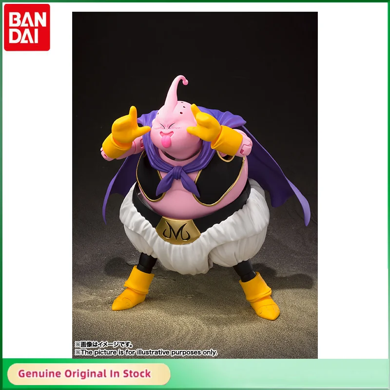 Original BANDAI SHFiguarts Dragon Ball Z Fat Majin-Boo PVC Anime Action Figure Active Joints Model Collectibles