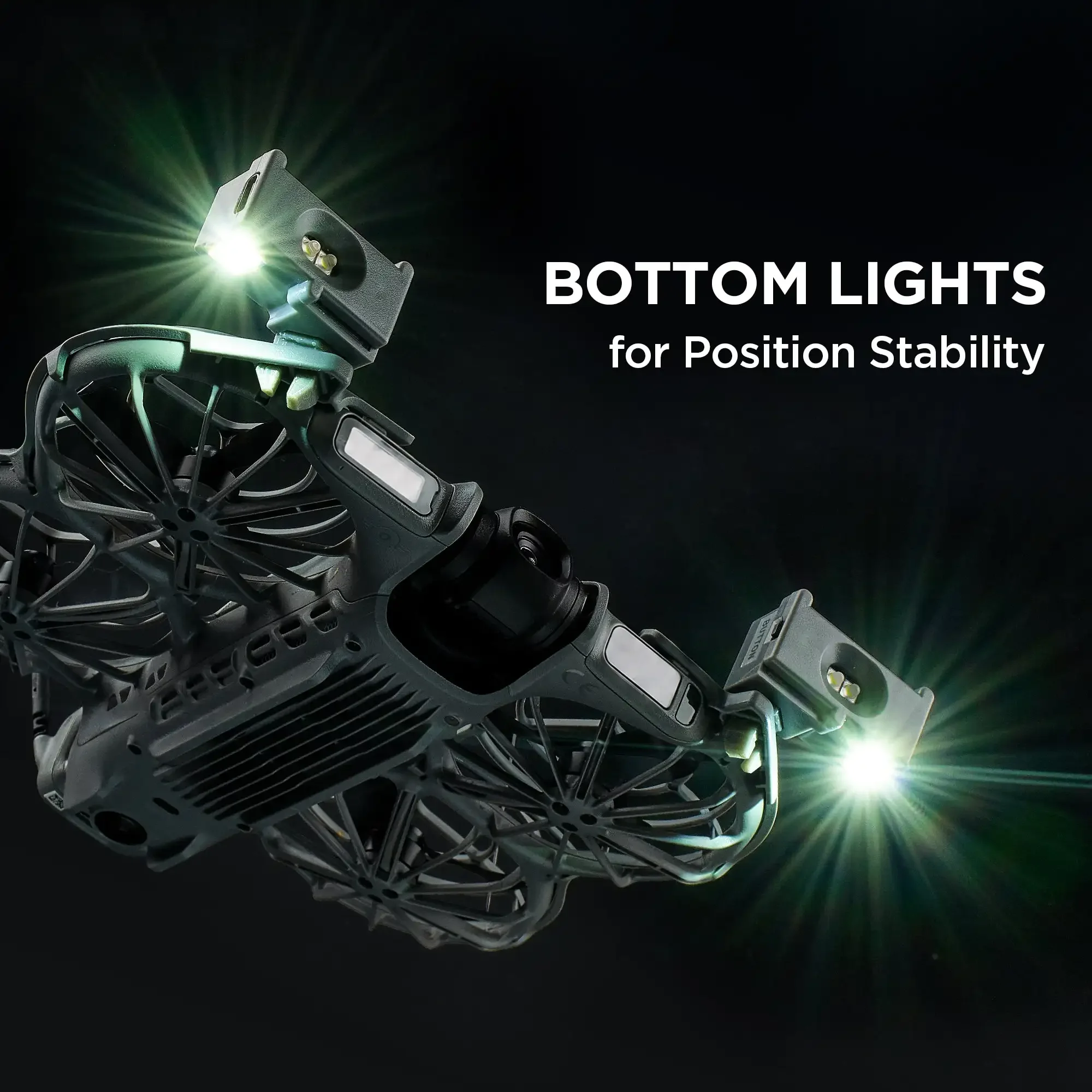VIFLY Neo2Beam Dual Headlamp Set for DJI Neo2, 22g Lightweight Night Search Light