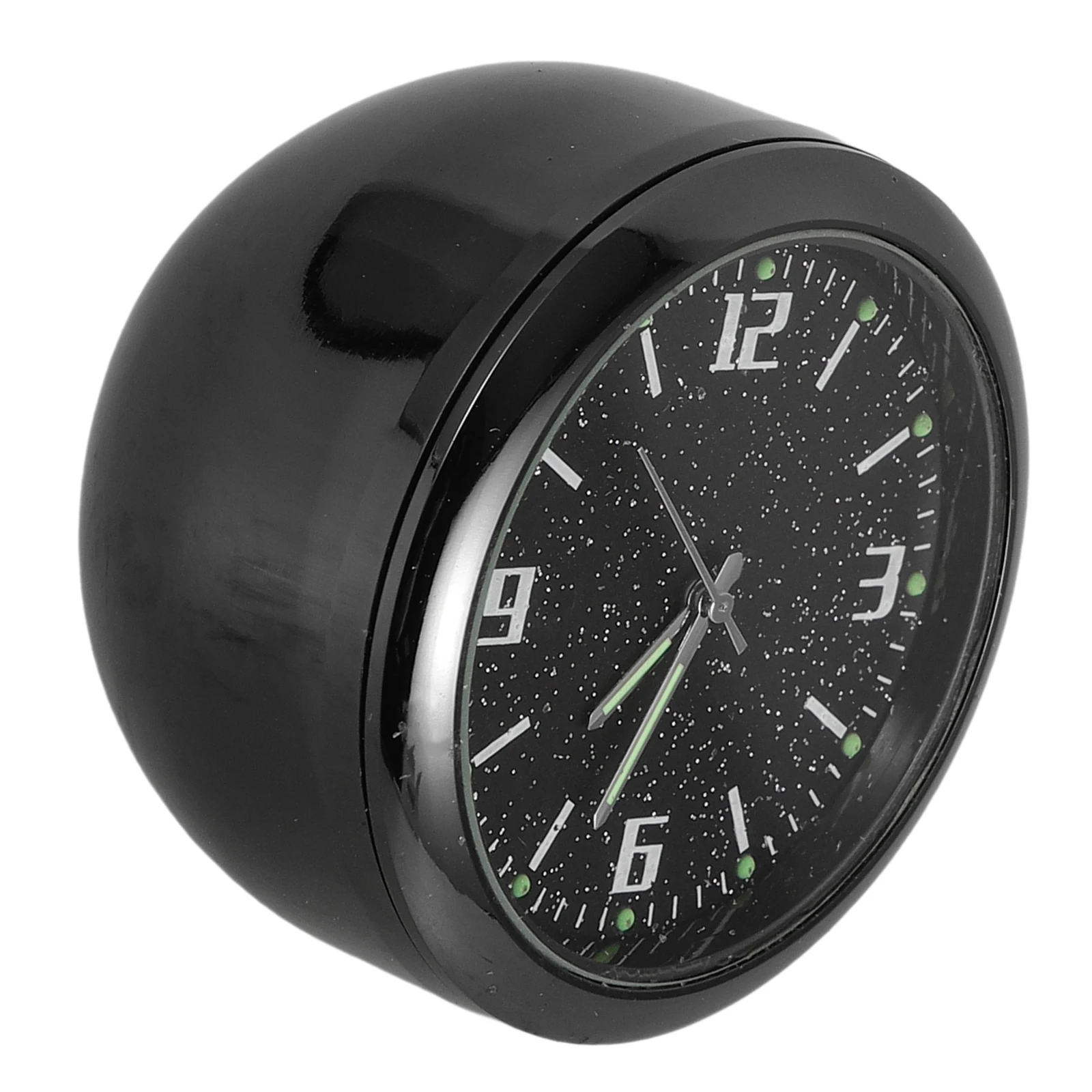

Quartz Car Mini Dash Clocks Black Round Automotive Clock Stick Dashboard Tiny Clock Small Car Interior Vehicle Horn Decor