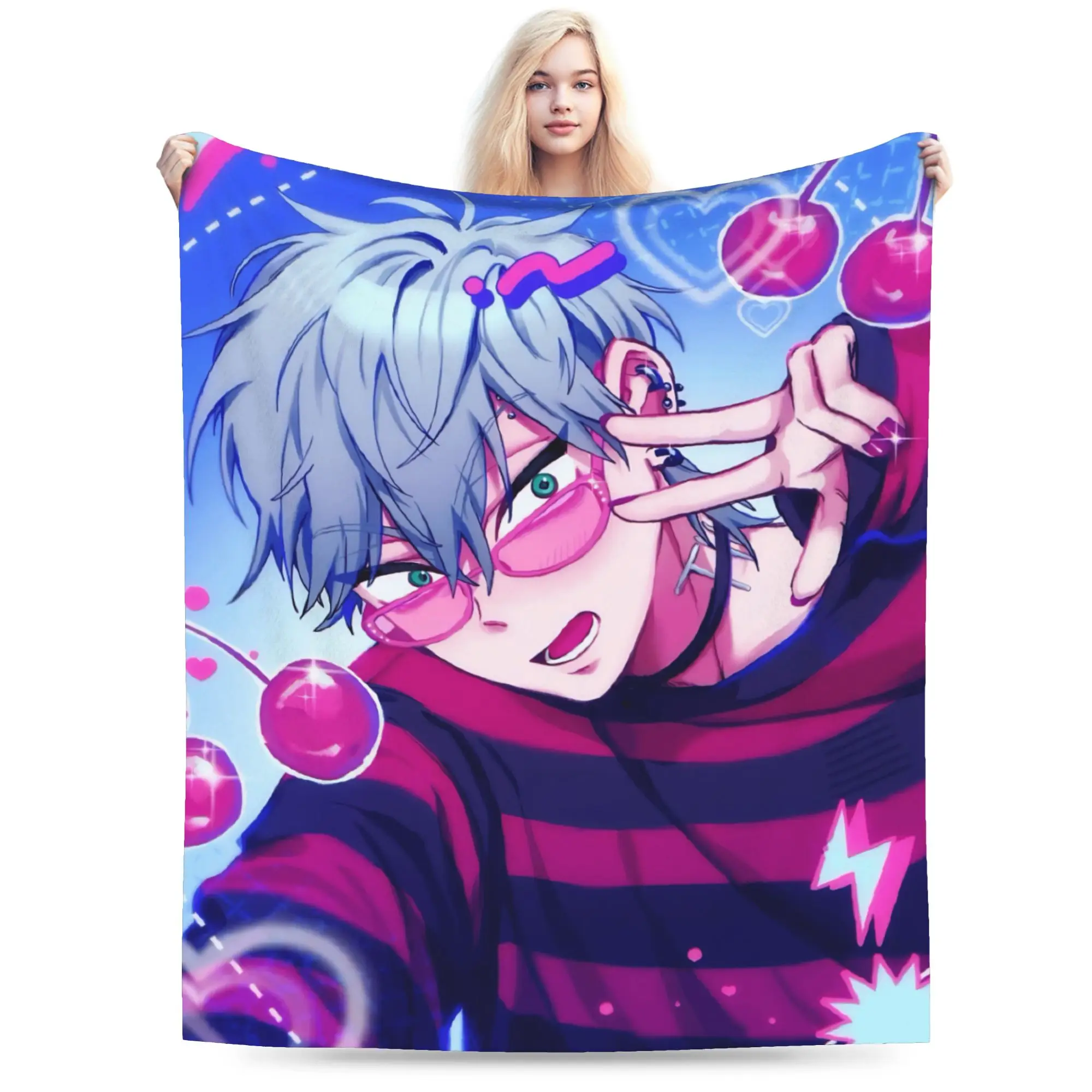 

Alien Stage Flannel Blankets Autumn Warm Soft Throw Blanket for Child Bedroom Funny Bedspread Sofa Bed Cover