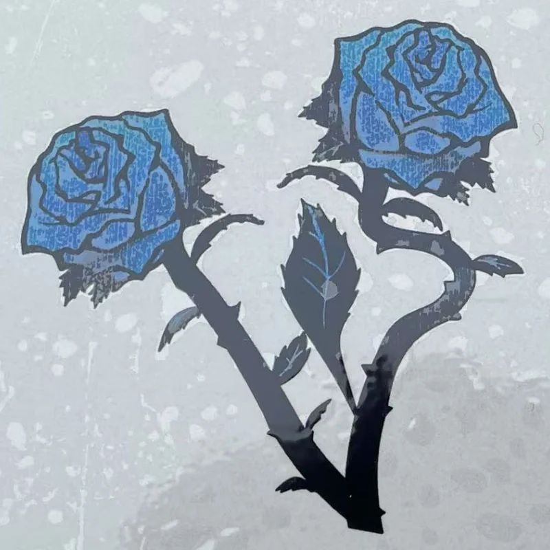 Anime Blue Lock Michael Kaiser Sticker Make Up Cosplay Props Accessory Rose Crown Washable Stickers Disposable