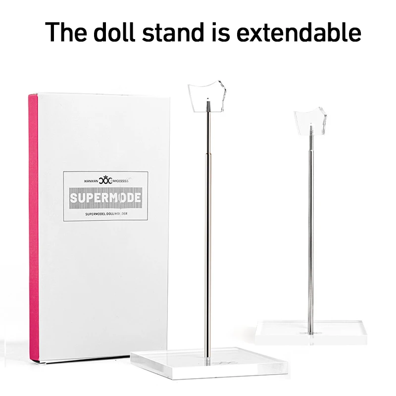 BJD Supermodel Doll Stand, Adjustable Acrylic Display Base