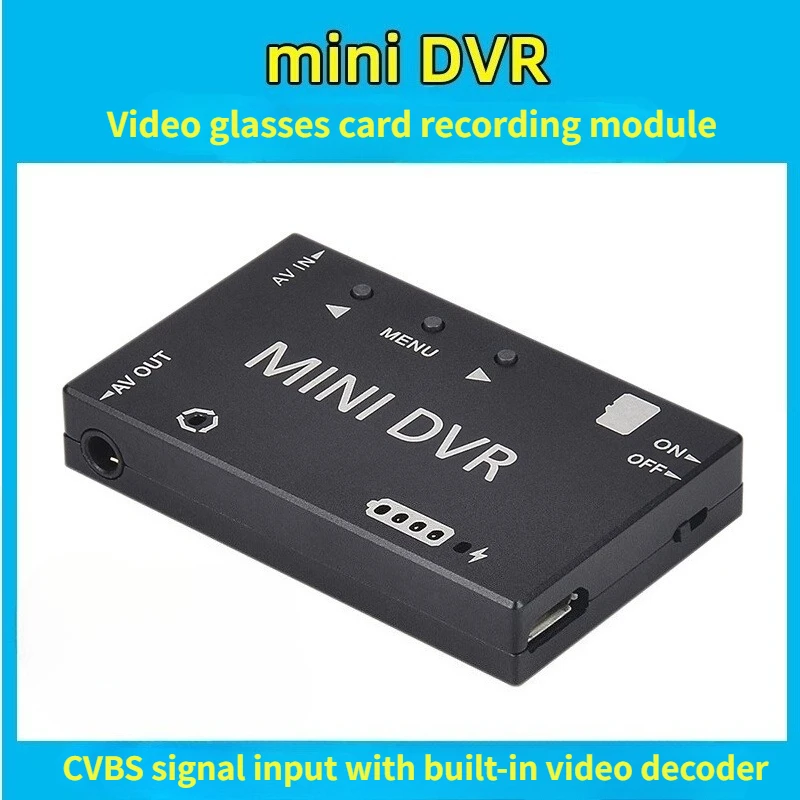 

Model Airplane DVR Video Recording Module 5.8G FPV Monitor Built-in Battery Replay AV Signal Model Aircraft Accessories Parts
