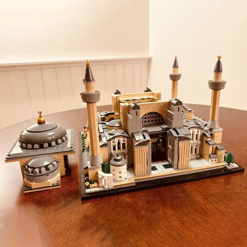 Moc Bausteine Architektur Modell Hagia Sophia Kathedrale Modulare Technologie Bausteine Festival Geschenk Spielzeug DIY Set