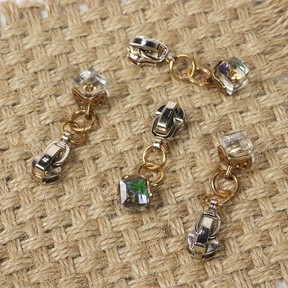 4PCS No.3 Auto Lock Zipper Pulls Mix Colors  Metal Zipper Sliders Replacement for Nylon Zippers on Bags, Jackets, Clothes, DIY