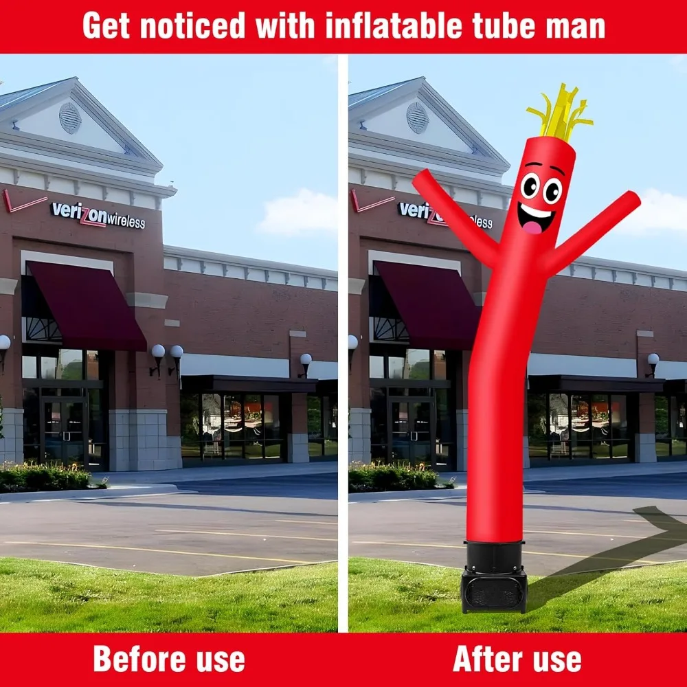 

7FT Tall Inflatable Tube Man Wacky Wavy Dancing Guy with Weather-Resistant Blower (9''Diameter)