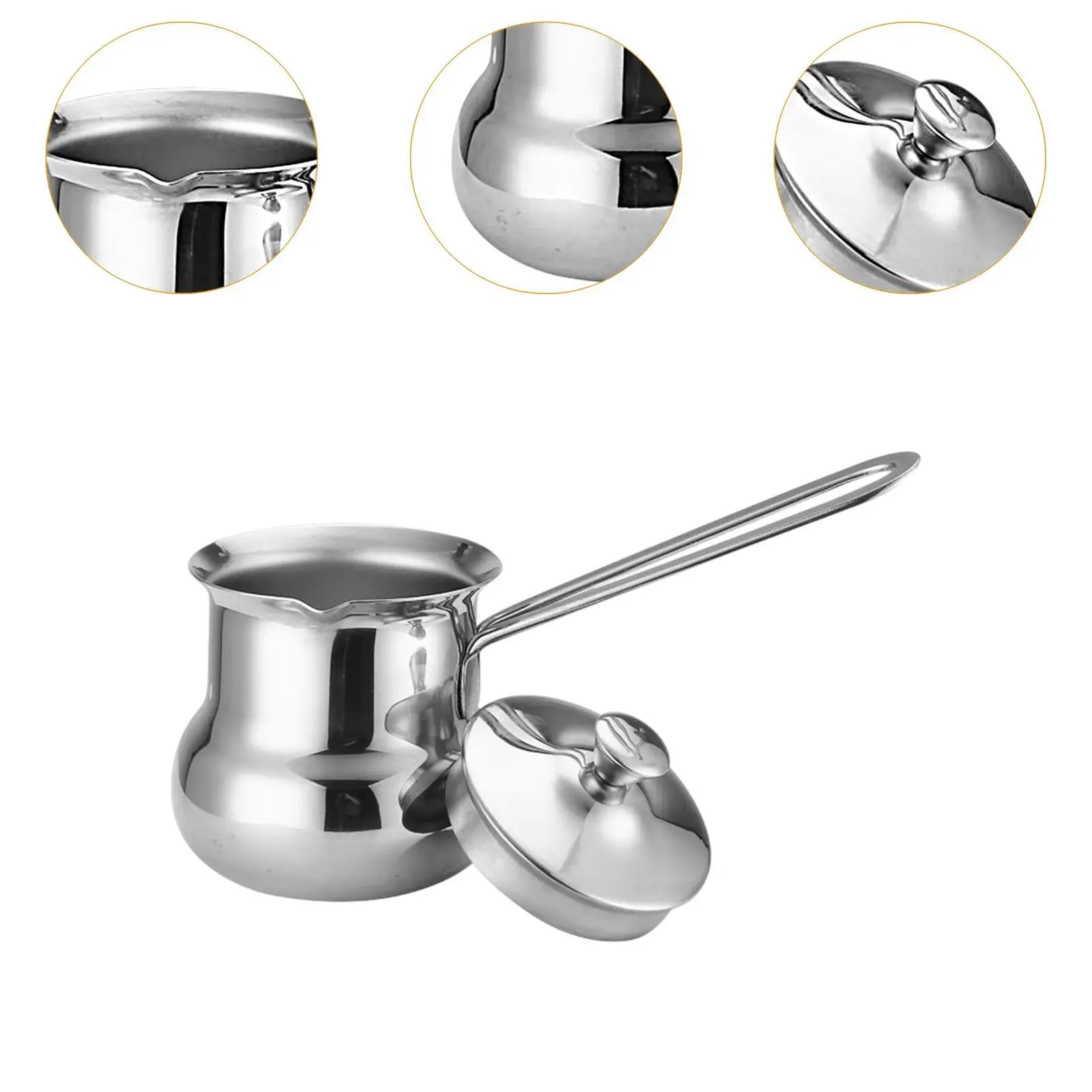 إبريق قهوة تركي إبريق قهوة عربي دافئ صلصة زبدة زبدة متعددة الوظائف #5