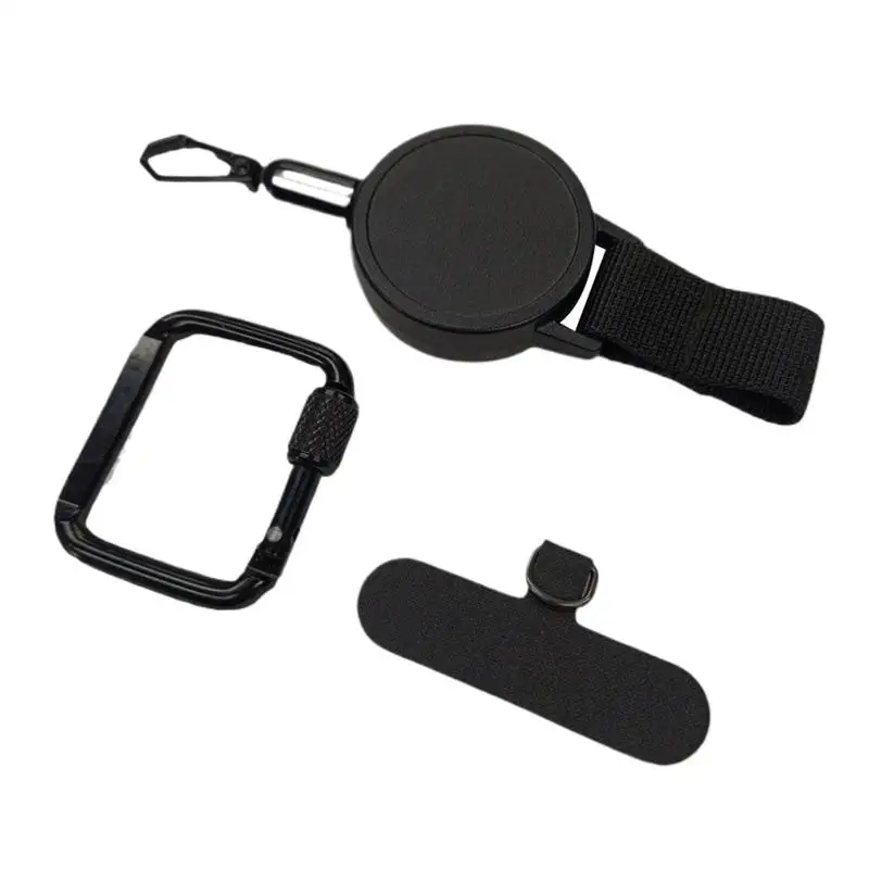 Anti-Theft Phone Tether Retractable Phone Lanyard Tether Cellphone Tab Strap with Carabiner Belt Clip Outdoor Cellphone Lanyard