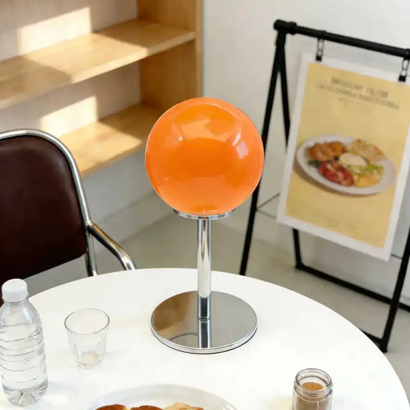 

New Style Danish Dopamine Nordic Minimalist Modern Spherical Table Lamp Bedroom Bedside Study Living Room Decorative Lamp