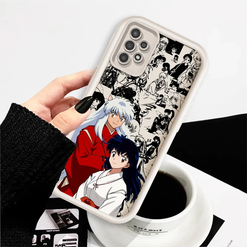 I-Inuyashas Art Anime For Samsung A73 A72 A71 A53 A52 A51 A33 A23 A15 A54 A34 A35 A55 A06 A16 5G Eye Ladder Phone Case Cover