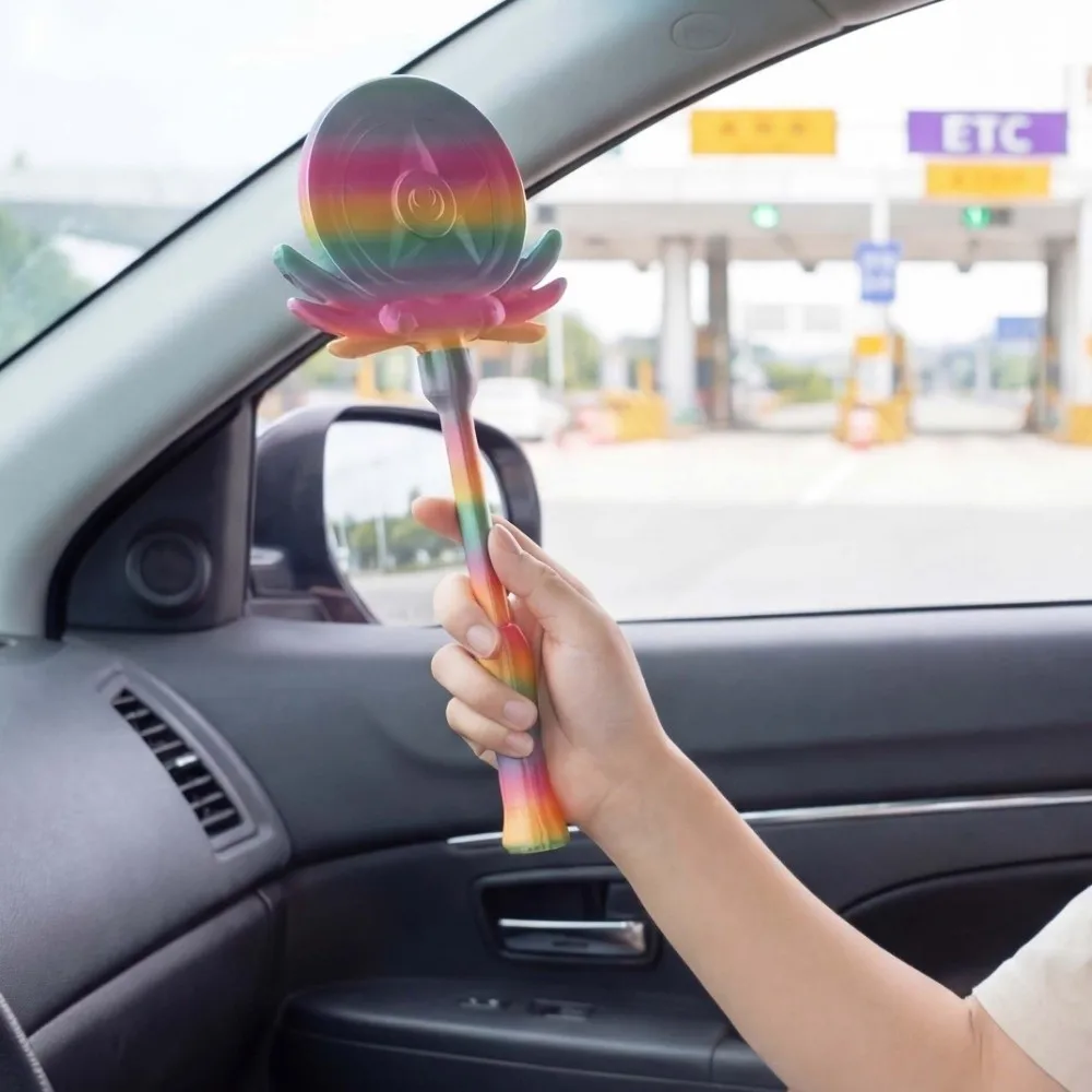 

Креативный 3D-печатный чехол для бесконтактной оплаты в виде волшебной палочки, съемный, радужный, портативный, в конфетных цветах