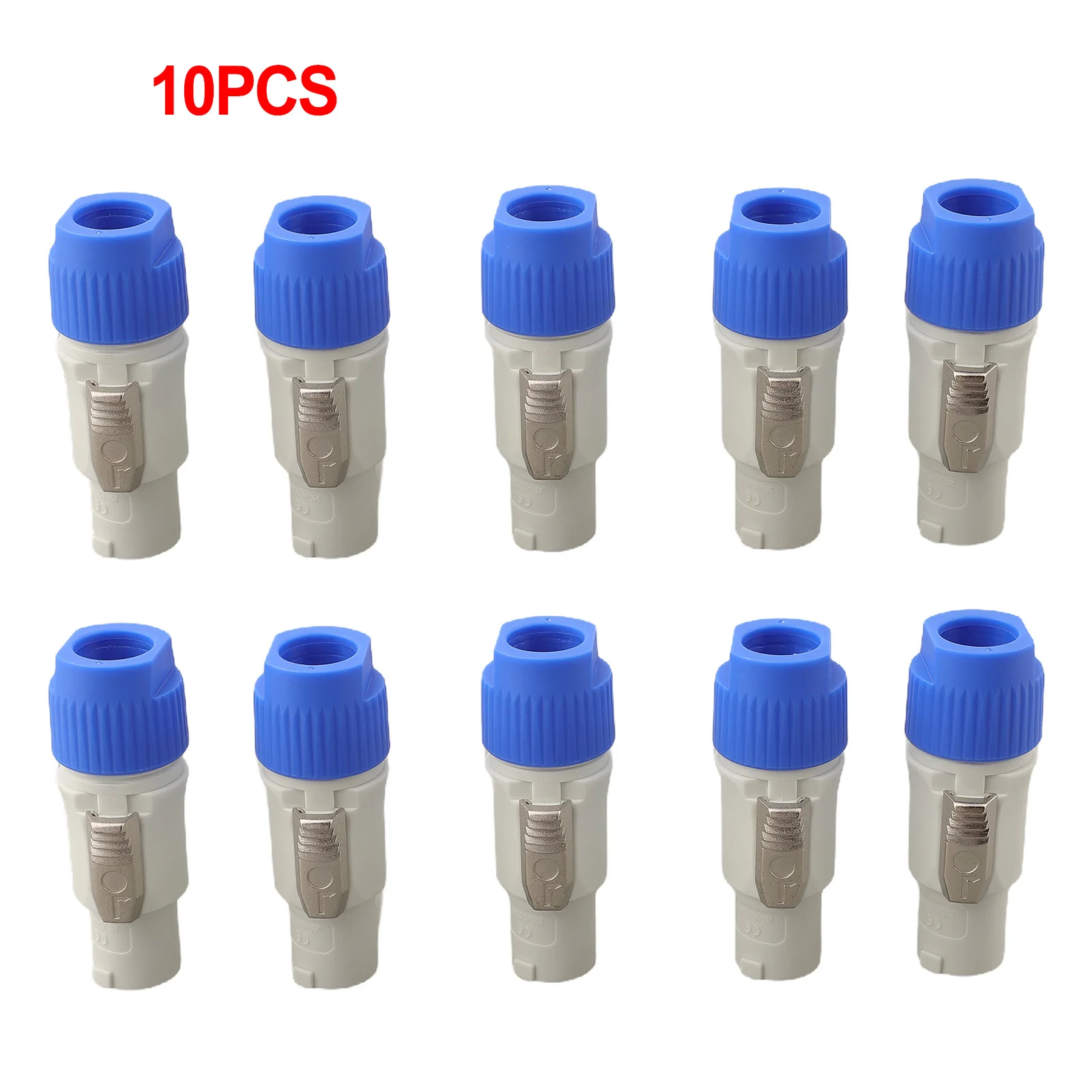 

10PCS 20A 250V Connector 3-Pin Speaker-Plug 3-Pin Male Power Connector Multiple Use AC Computer Stage Light Power Plug-Adapter