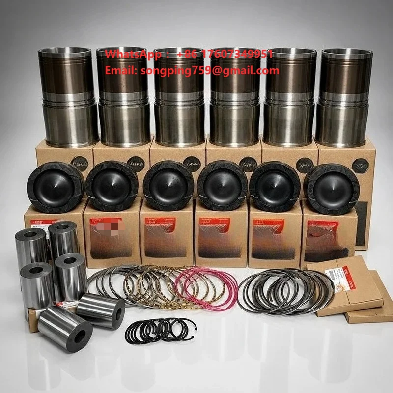 Genuine OEM QSX15 ISX15 ISX400 Engine Overhaul Kit Piston Liner Gasket Valve Repair Parts for Cummins Diesel Engine