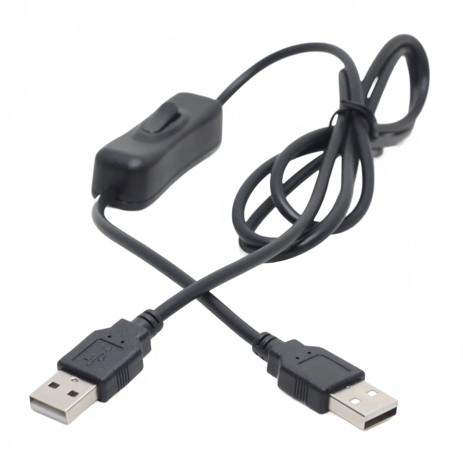 

USB 2.0 A Male to A Male Cable with Power Switch 1.2 Meters Flash Burn Image