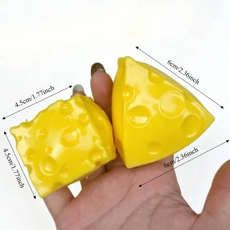 Mini Cheese Cube Squishy Fidget Toys Building Block Filling No Rebound Squeeze Toys Sensory Stress Relief Fidget Toy for Adult - view 6