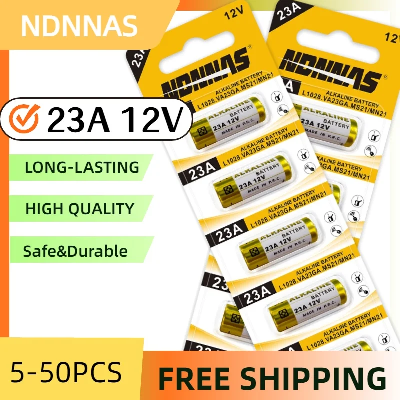 

12V 23A Battery 23GA A23S E23A EL12 MN21 V23GA GP23A LRV08 For Doorbell Remote Control Electric Toy A23 Alkaline Battery