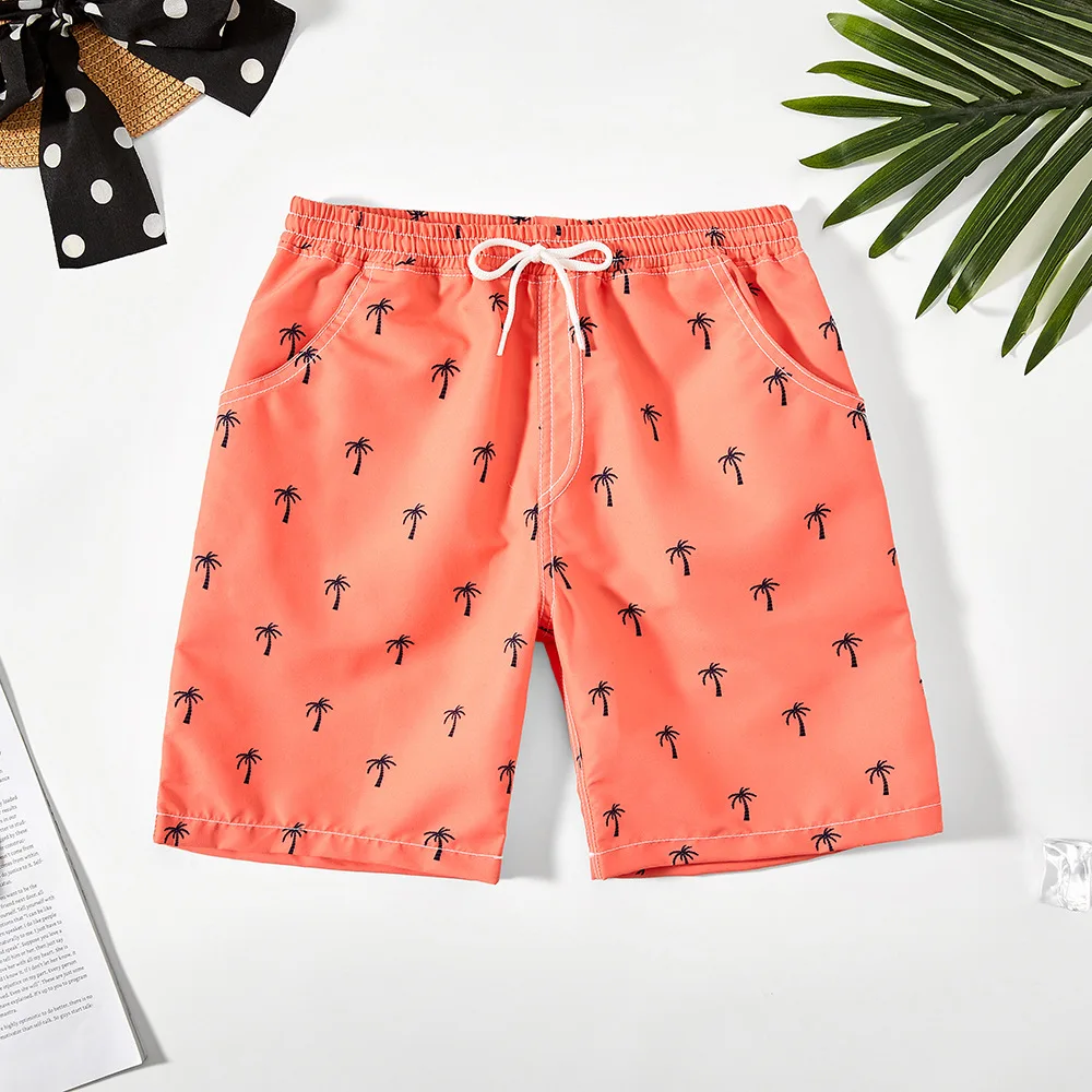 Summer New Children's Shorts, Boys' Cartoon Beach Pants, Casual Sports Five Point Swimming Pants