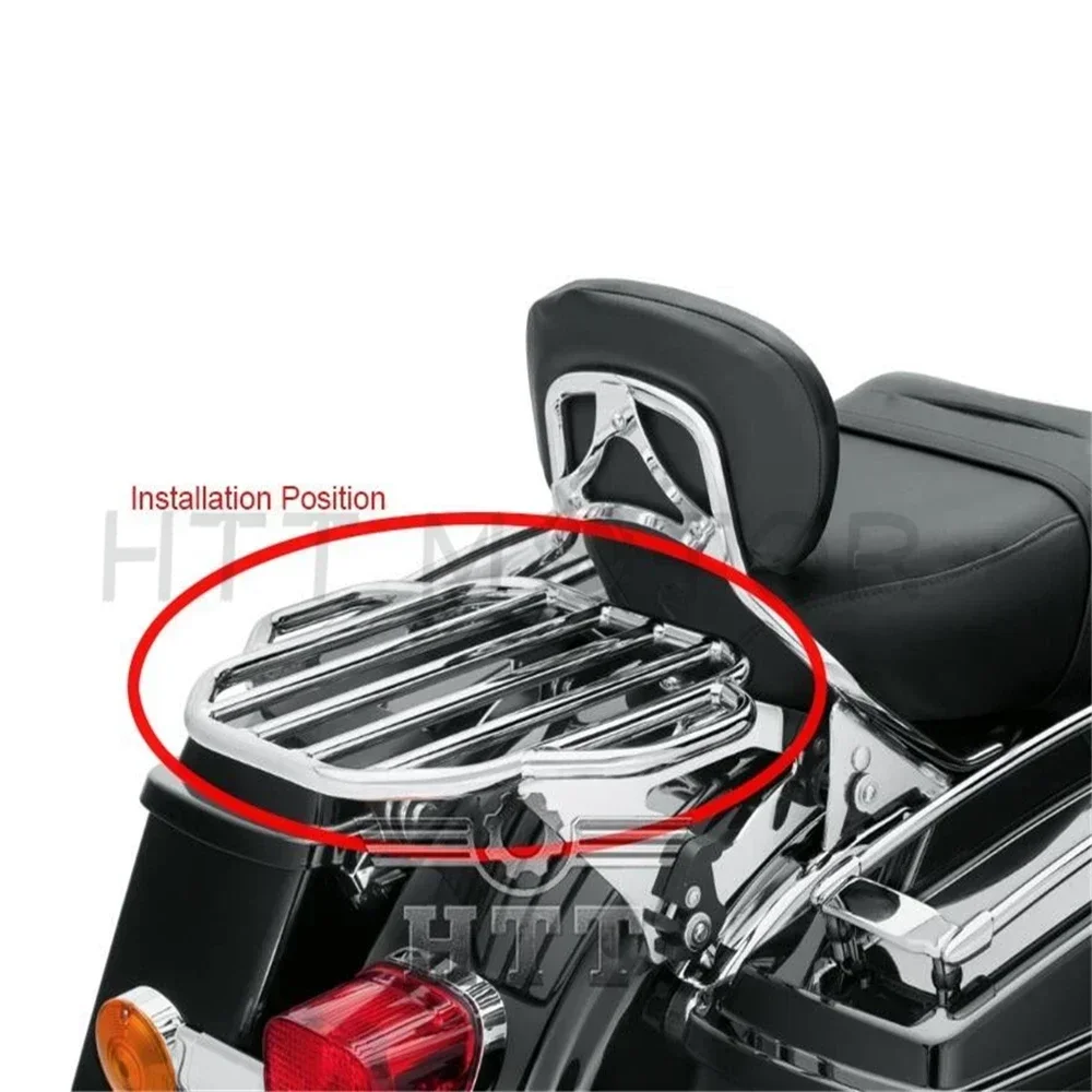 Motorcycle King Detachable Luggage Rack for 2009-2021 Harley Davidson Road King/Street Glide Matte Glossy