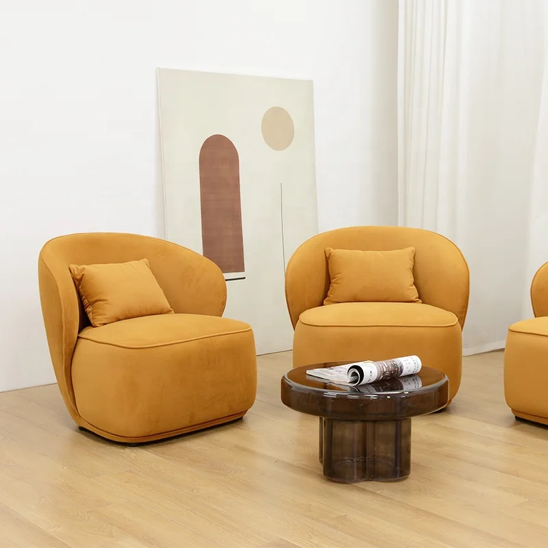 Nordic Leisure Apartment Hotel Office Reception Room Activity Room Armchair Modern Luxury Sofa Chair Arm Chair Sofa