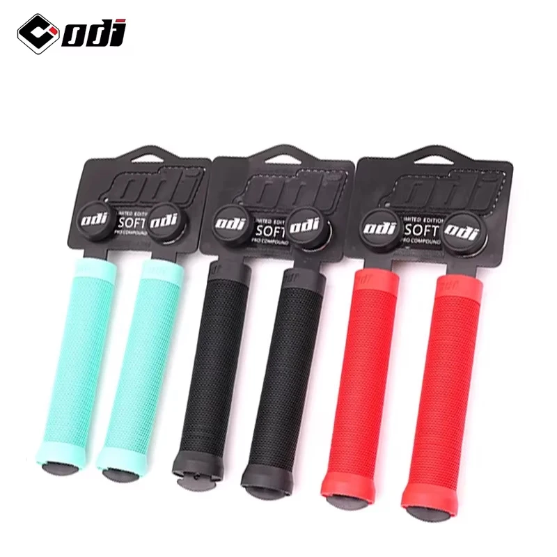 

ODI 160mm Extended Grip Soft Silicone Bike Grips MTB Handlebar Cuff Shockproof MTB Handle Cover for XC AM DH FR BMX Cycling Part