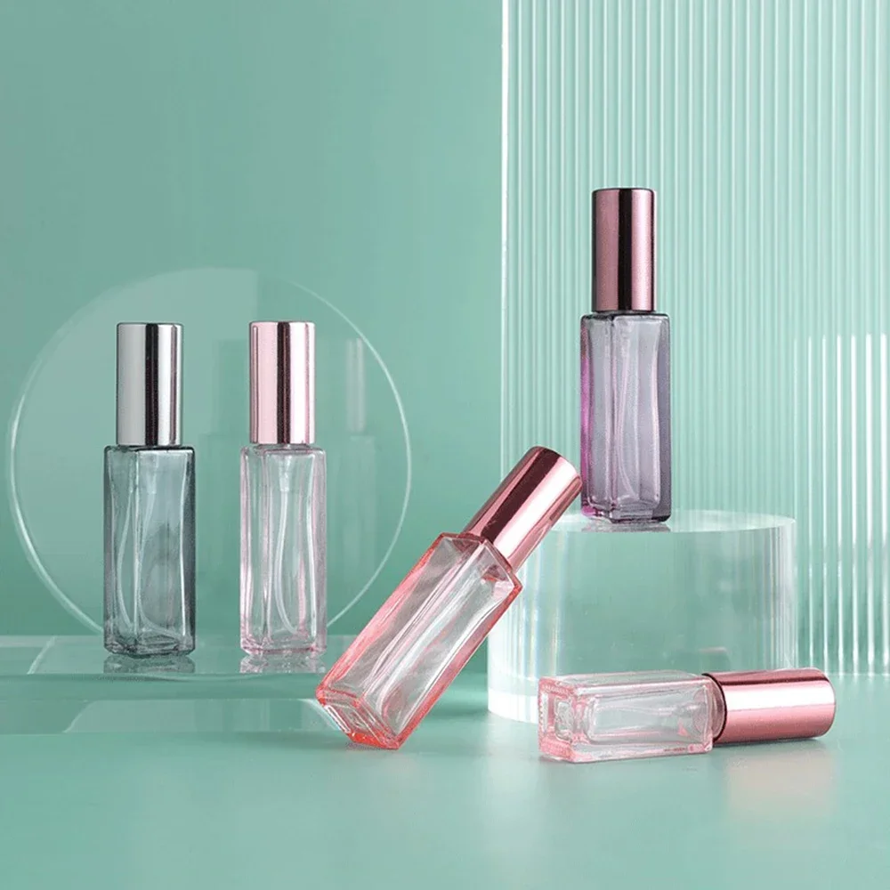 10ml Mini Perfume Spray Bottles Glass Refillable Bottle Portable Travel Oils Liquid Cosmetic Container Perfume Atomizer 여행용
