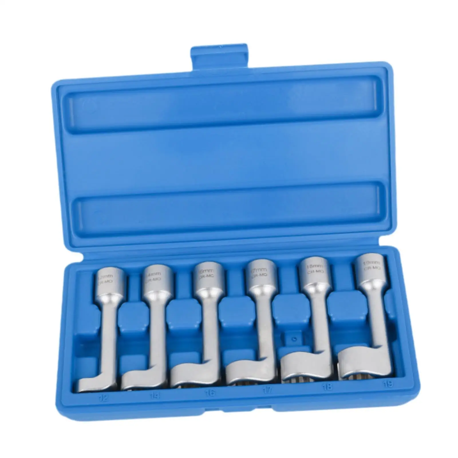 

6 Pieces L Type Fuel Injectors Removal Fuel Line Socket Wrench Set Automotive Sturdy High Reliability 12/14/16/17/18/19mm