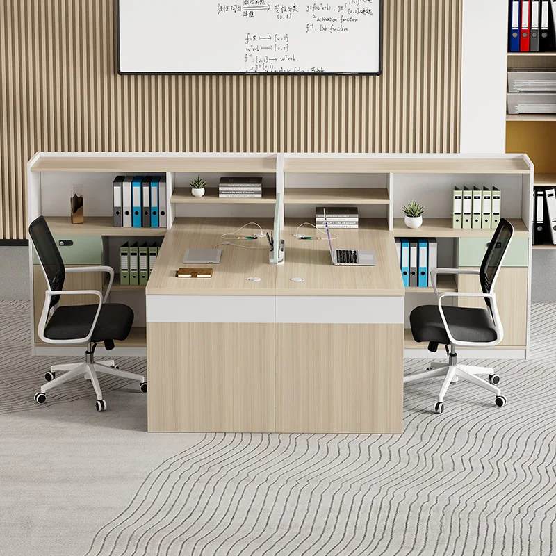 

Finance Staff Workstation Staff Office Desk and Chair Combination Double Face to Face Simple Modern Office Desk