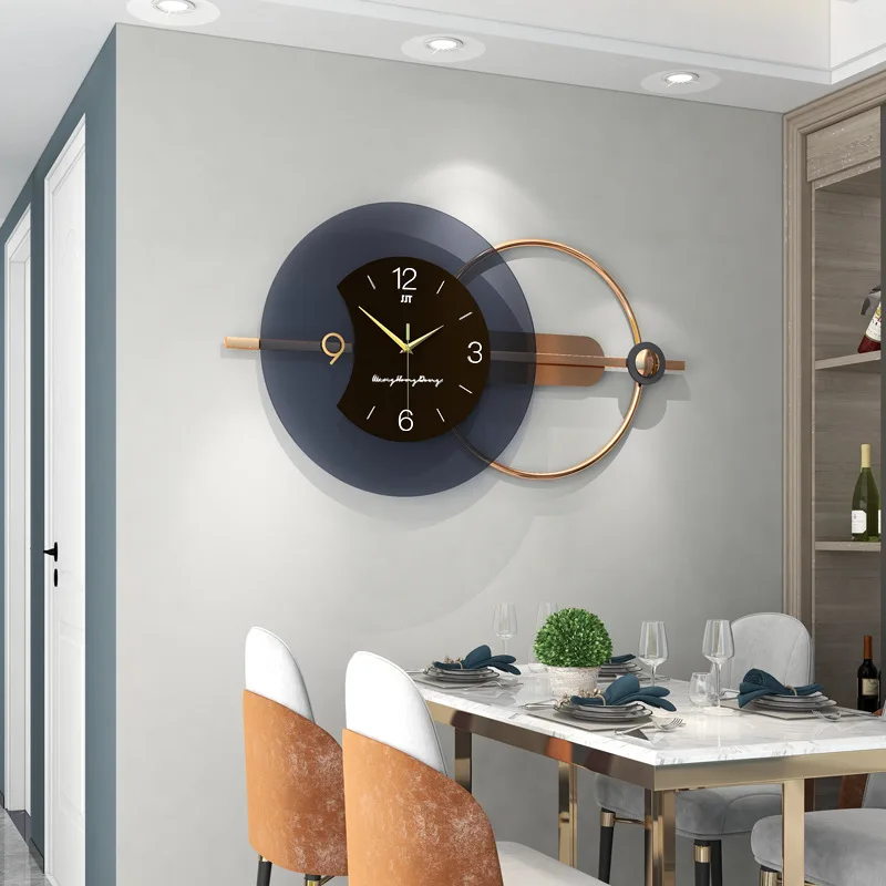 Living Room Light Luxury Modern Minimalist Home Restaurant Clock Hanging Wall Creative Decoration Wall Clock