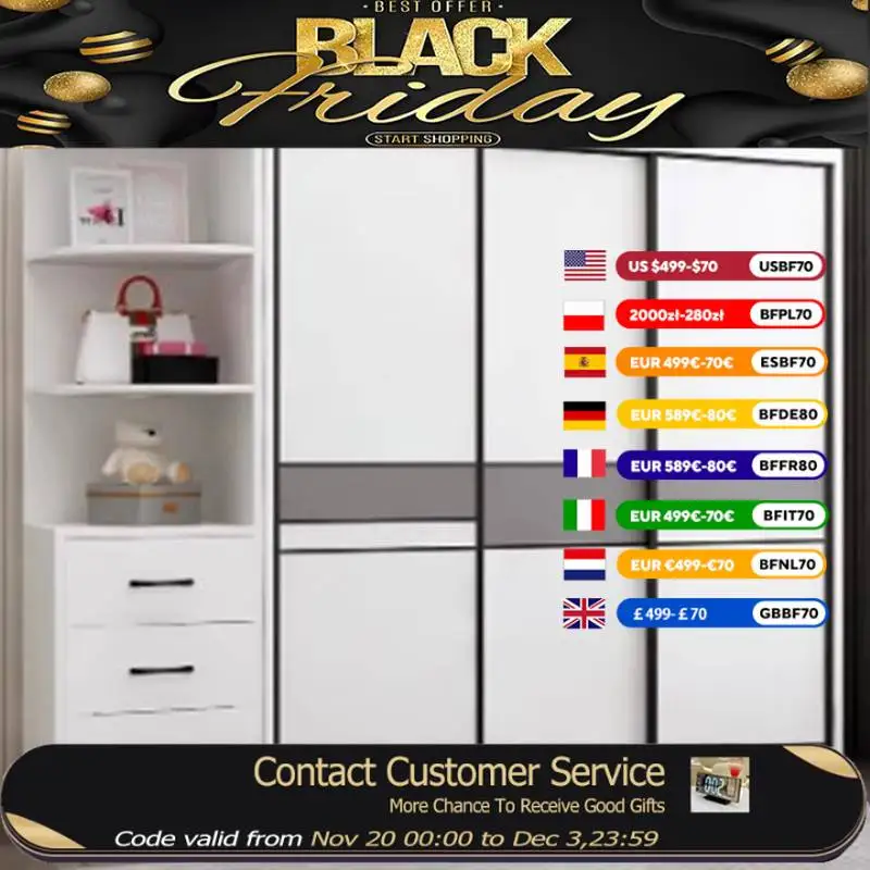 

Organizer Storage Wardrobes Bedroom Sliding Doors House Living Room Closet Clothes Display Lounges Armarios De Ropa Furniture