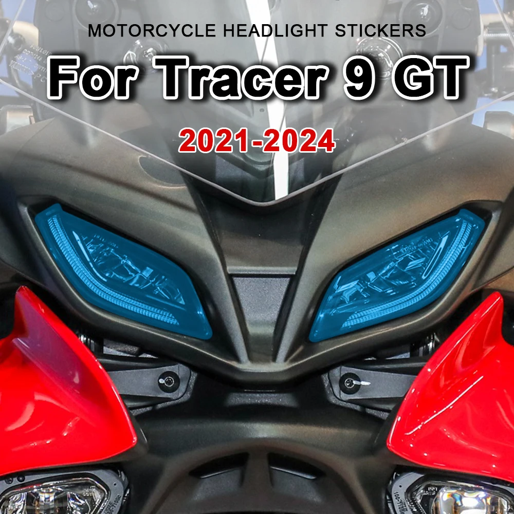 

For Yamaha Tracer 9 GT 2021 2022 2023 Motorcycle Headlight Sticker Clear Headlamp Decal Accessories For Tracer9 GT 9GT Plus 2024