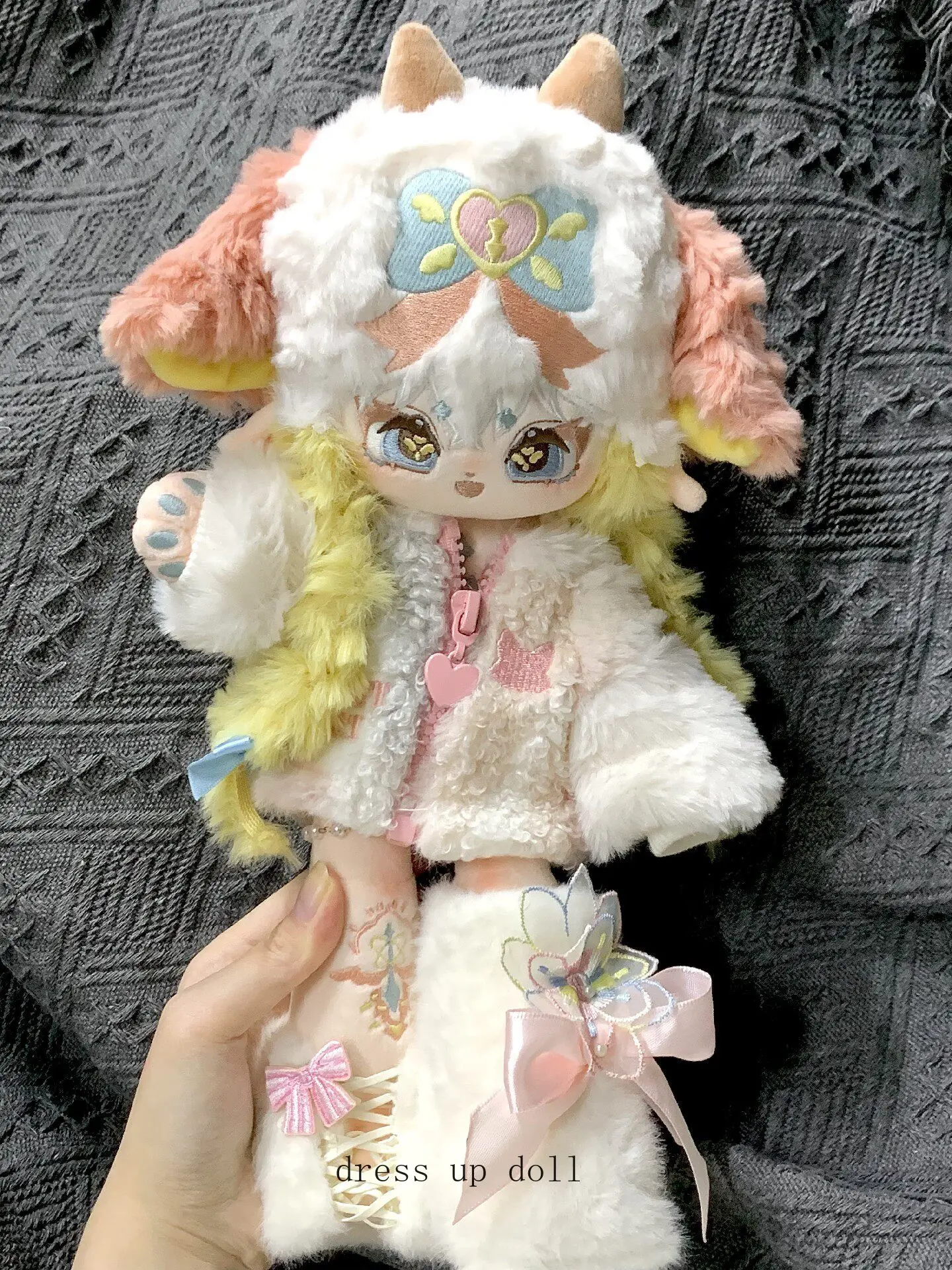 

Плюшевая игрушка-подушка 30 см в виде милой овечки, оригинальная кукла-животное, косплей, кавайная плюшевая игрушка, подарки на Хэллоуин