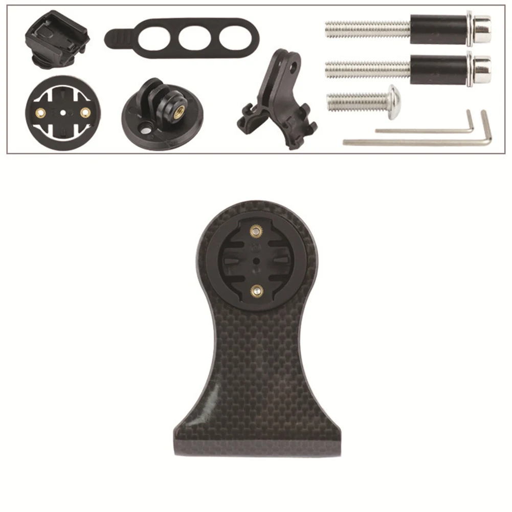 

Bike Accessories Stability Bracket 78*56mm Carbon Fiber Bracket Compatible With Stopwatches Enhanced Stability